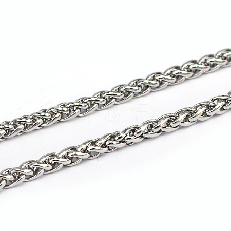 304 Stainless Steel Wheat Chains CHS-L001-30-3mm-1