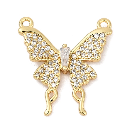 Brass Micro Pave Cubic Zirconia Pendants KK-U058-49G-1
