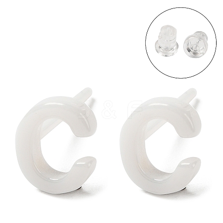 Hypoallergenic Bioceramics Zirconia Ceramic Stud Earrings EJEW-F340-04C-1