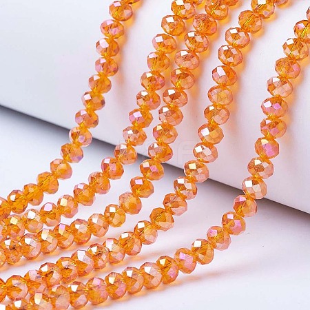 Electroplate Glass Beads Strands EGLA-A044-T2mm-B05-1