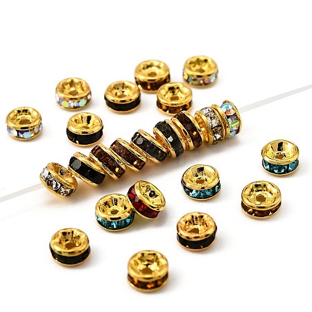 Grade A Rhinestone Spacer Beads X-RSB034NFG-1