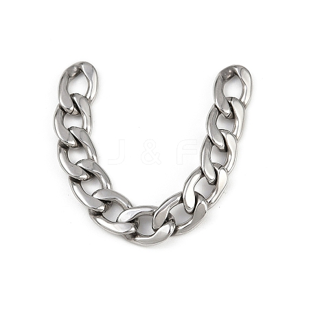 Tarnish Resistant Men's Jewelry Making 304 Stainless Steel Cuban Link Chains CHS-A003M-1.8NK-1