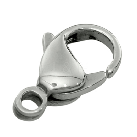 Tarnish Resistant 316 Stainless Steel Lobster Claw Clasps 316-FL18A-1