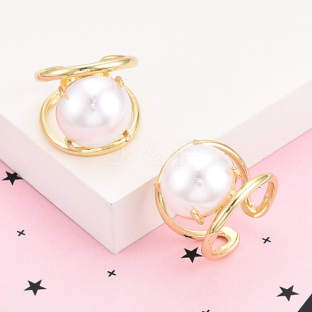Brass Cuff Rings for Women KK-T074-01G-1