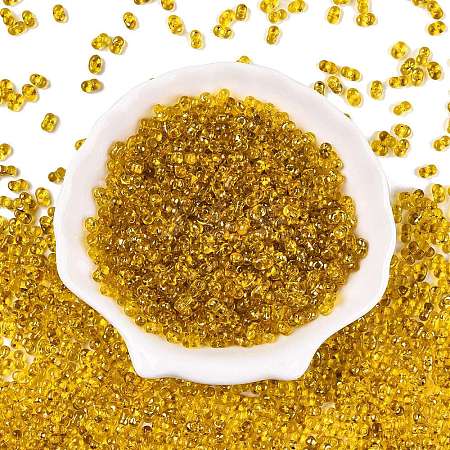 Picasso Spray Painted Glass Seed Beads SEED-T006-04A-1