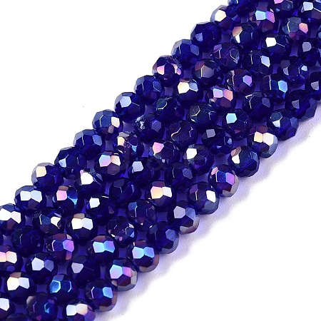Electroplate Glass Beads Strands LS-EGLA-A044-T3mm-B06-1