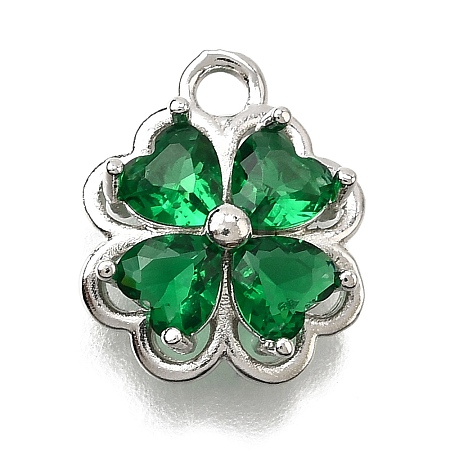 Brass Micro Pave Cubic Zirconia Pendants LS-KK-D385-01P-02-1