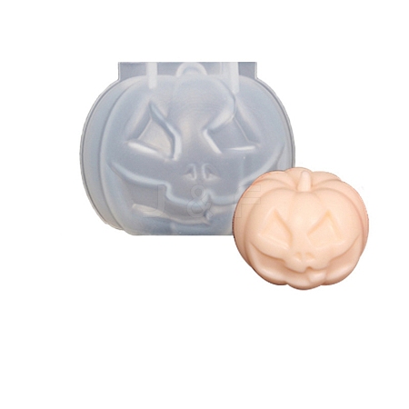 DIY Halloween Pumpkin Jack-O'-Lantern Candle Silicone Molds DIY-F110-04-1