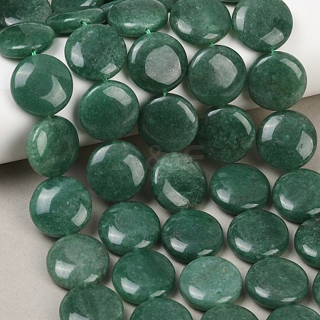 Natural Green Aventurine Beads Strands G375-27A-1