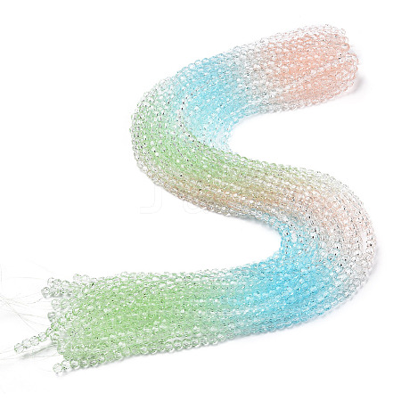 Transparent Glass Beads Strands GLAA-E036-07X-1