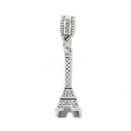 Rack Plating Brass European Dangle Charms KK-R200-02AS-02-1