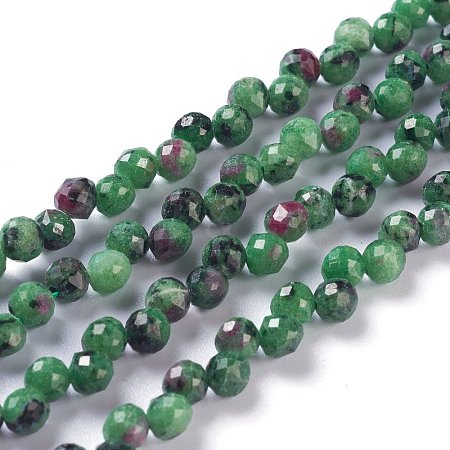 Natural Ruby Zoisite  Beads Strands G-H243-16-1