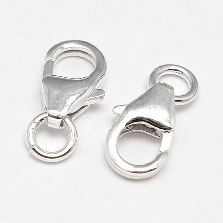 925 Sterling Silver Lobster Claw Clasps STER-F014-09C-1