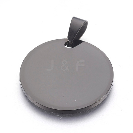 304 Stainless Steel Stamping Blank Tag Pendants STAS-L218-03B-1