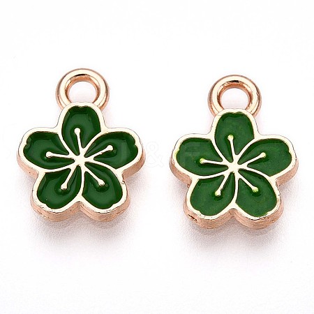 Alloy Enamel Charms ENAM-T022-07F-1