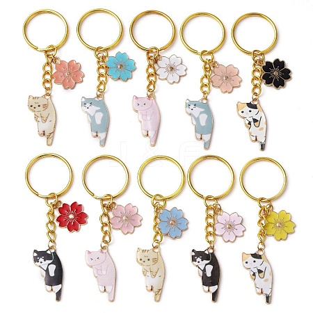 Alloy Enamel Pendants Keychain KEYC-JKC00885-1