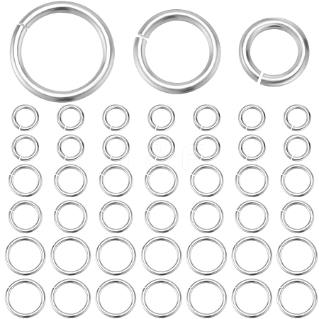 Beebeecraft 60Pcs 3 Styles 925 Sterling Silver Open Jump Rings STER-BBC0006-20-1