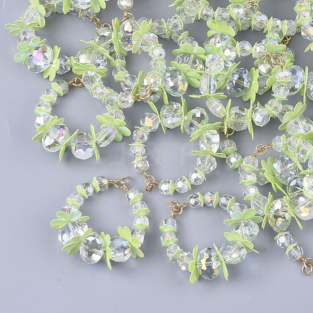 Glass Beads Pendants X-FIND-S306-17B-1