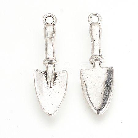 Tibetan Style Alloy Pendants X-TIBEP-Q064-176AS-NR-1