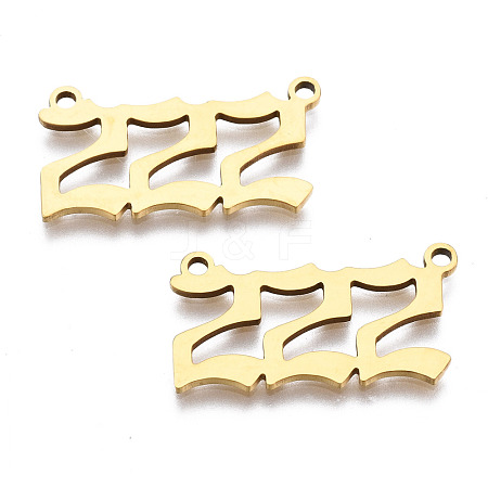 201 Stainless Steel Pendant Links STAS-S110-115G-02-1