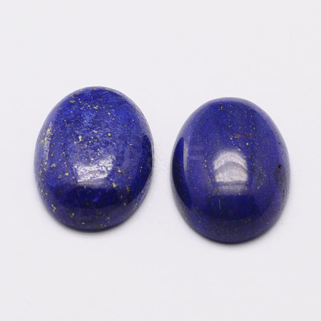 Dyed Oval Natural Lapis Lazuli Cabochons X-G-K020-25x18mm-02-1