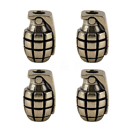 4Pcs Brass Beads KK-FG0001-34-1