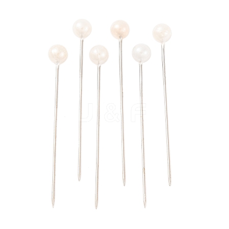 White Color Platinum Plated Ball Head Pins X-NEED-D002-1-1
