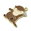 Golden Plated Alloy Enamel Pendants ENAM-L049-02G-02-2