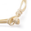 (Jewelry Parties Factory Sale)Eco-Friendly Korean Waxed Polyester Cord Bracelets BJEW-JB04596-02-3