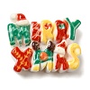 Christmas Theme Opaque Resin Cabochons RESI-B028-01A-2