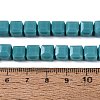 Opaque Glass Beads Strands GLAA-R041-8x8mm-C03-4