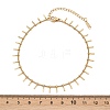 304 Stainless Steel Bar Tassel Charm Bracelets BJEW-G759-04G-3
