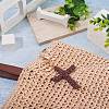Cotton Cord Cross Keychains AJEW-TAC0031-03B-6