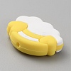 Cloud & Rainbow Food Grade Eco-Friendly Silicone Beads SIL-WH0014-33B-2