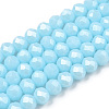Electroplate Glass Beads Strands EGLA-A034-P6mm-A04-1