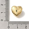 Heart Rack Plating Brass Micro Pave Clear Cubic Zirconia Beads KK-U019-02G-3