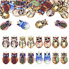 32PCS 8Colors Printed Alloy Pendants ENAM-TA0001-86-2