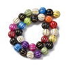 Grooved Resin Beads Strands RESI-M023-01G-G-4