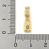 Brass Micro Pave Clear Cubic Zirconia Pendants KK-U007-02G-05-3