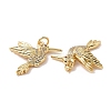 Brass Micro Pave Cubic Zirconia Pendants ZIRC-I063-32G-3