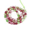 Natural Dyed White Jade Beads Strands G-T142-89E-2