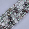 Natural Green Lodolite Quartz/Garden Quartz Beads Strands G-S333-10mm-036-1