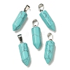 Synthetic Turquoise Pendants G-Z067-07P-05-1