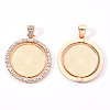 Alloy Pendant Cabochon Settings Y-PALLOY-S107-005KC-RS-2