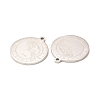 Non-Tarnish 304 Stainless Steel Pendants STAS-A074-03E-P-3