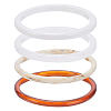 4Pcs 4 Styles Acrylic Bangles for Women BJEW-UN0001-78-1