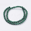 Synthetic Malachite Bead Strands G-G735-70-6mm-2