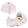 Velvet Finger Ring Package Boxes CON-WH0085-196-1