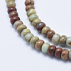 Natural Aqua Terra Jasper Beads Strands G-E444-16-6mm-3