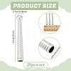 20Pcs Alloy Cord Ends FIND-NB0005-35P-2